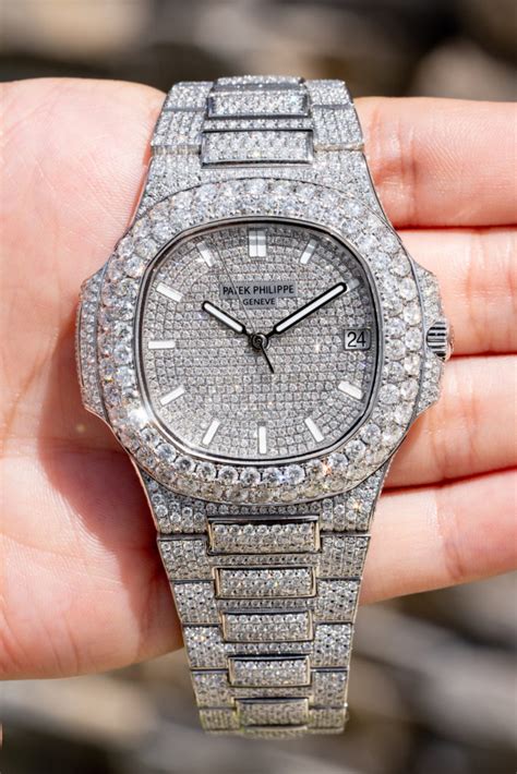 diamond covered patek philippe|Patek Philippe diamond men's watch.